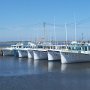 <p align=left>le port de Val-Comeau, près de Tracadie Sheila, Nouveau Brunswick.